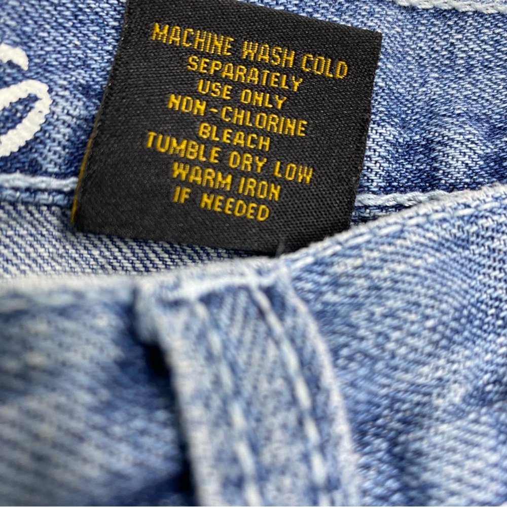 VTG AVIREX Mens Denim Jeans Blue‎ Medium Wash Barrel Leg Y2K Size 32/32 - Picture 6 of 10